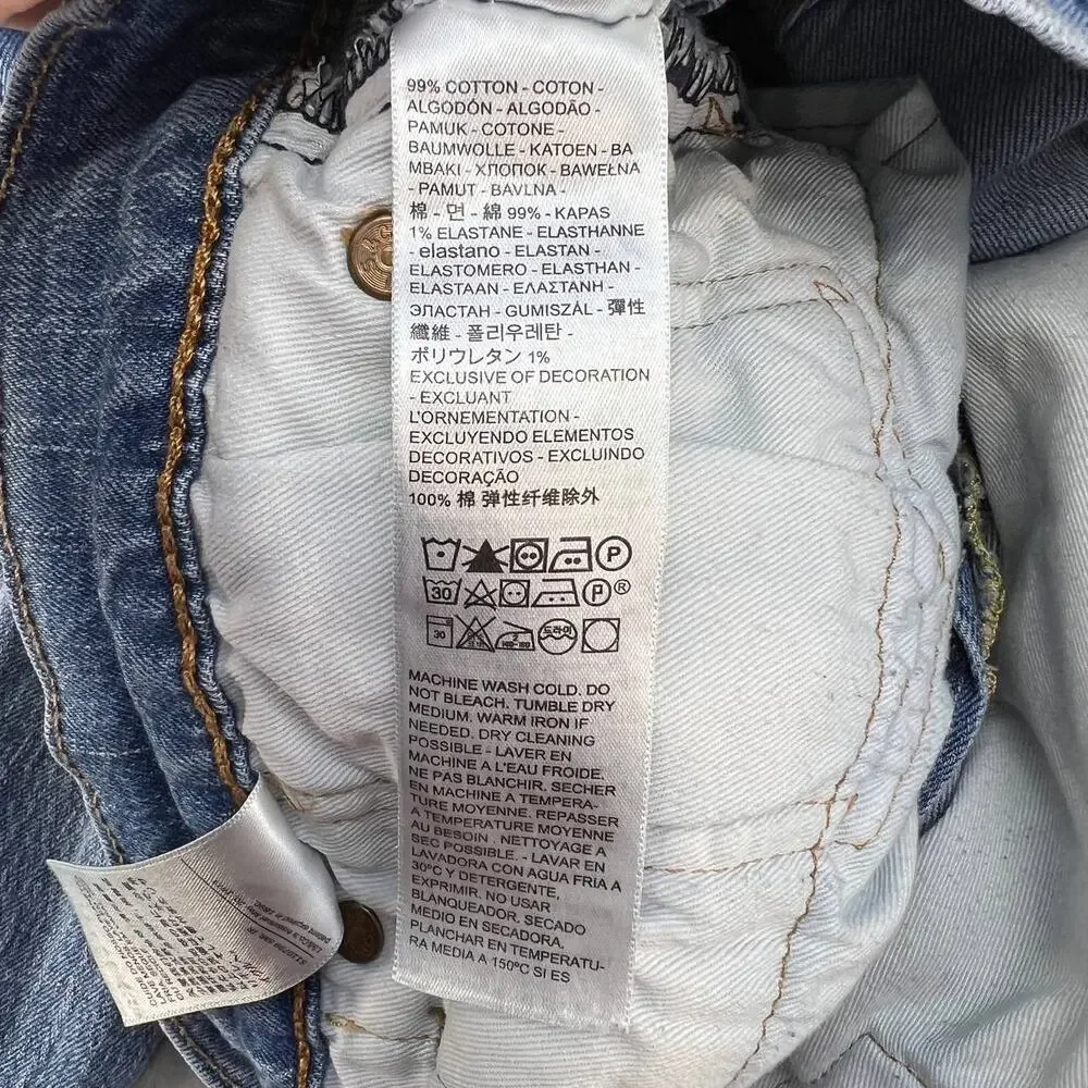 Levi's Men's 505 Premium Denim Jeans Straight Size W32 x L32 Big E - Picture 14 of 15